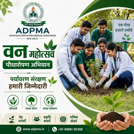 ADPMA ke Team Members ne Van Mahotsav ke Tahat Paudharopan Kar Paryavaran Sanrakshan ka Diya Sandesh